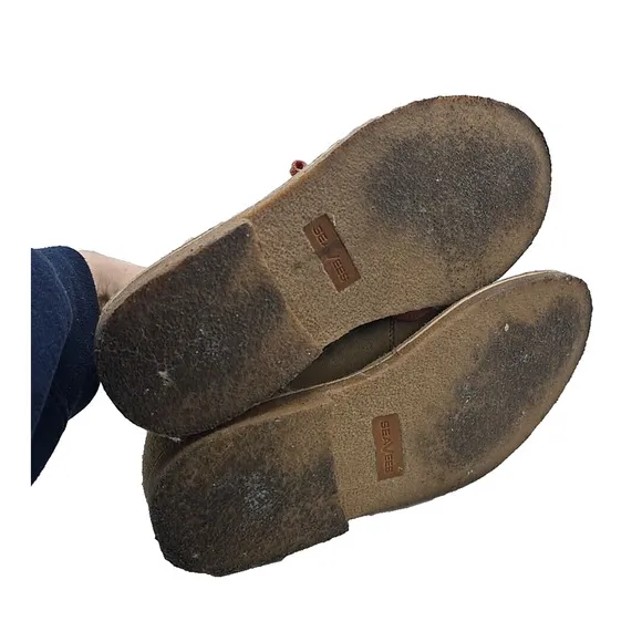 SeaVees Sand Suede 3-Eye Lace Up Round Toe Ankle Chukka Boots Men's Size 11