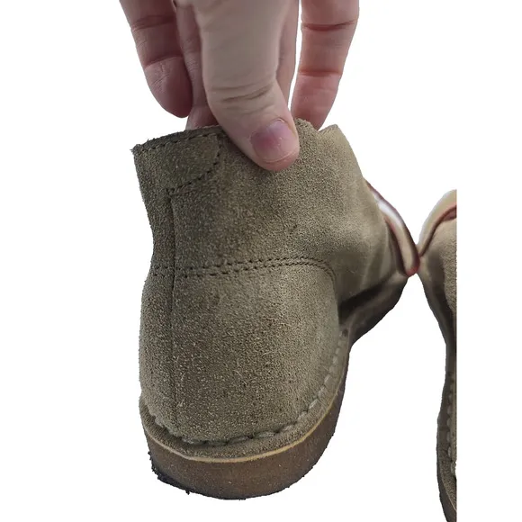 SeaVees Sand Suede 3-Eye Lace Up Round Toe Ankle Chukka Boots Men's Size 11