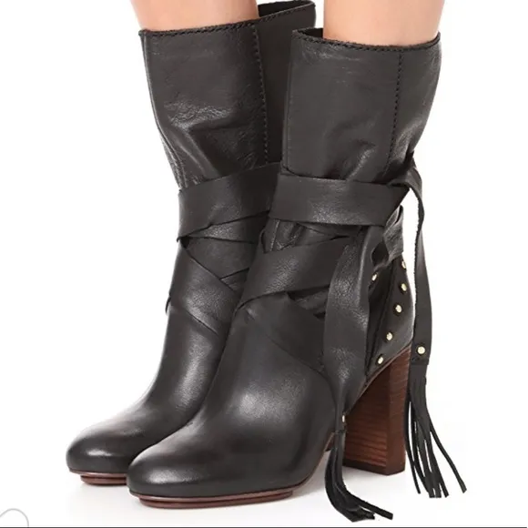 SEE by CHLOÉ  Black Boots Size 38 NWOT