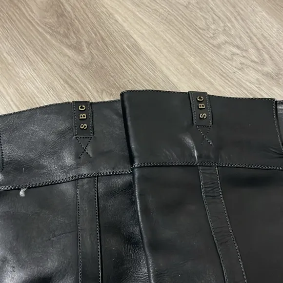 See by Chloe black leather calf riding boot Elegant 38.5