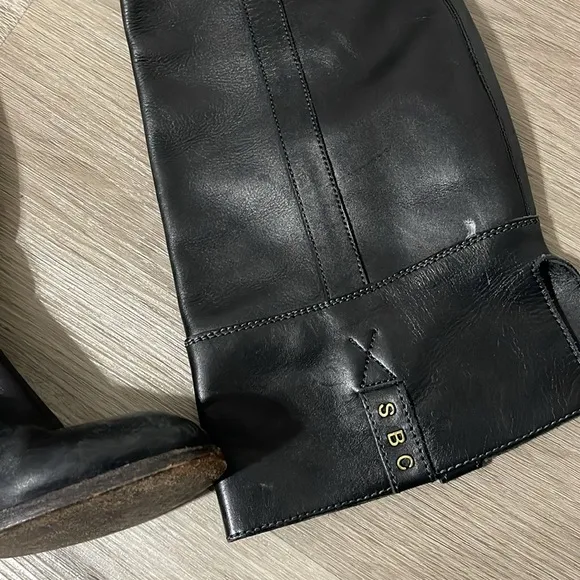 See by Chloe black leather calf riding boot Elegant 38.5
