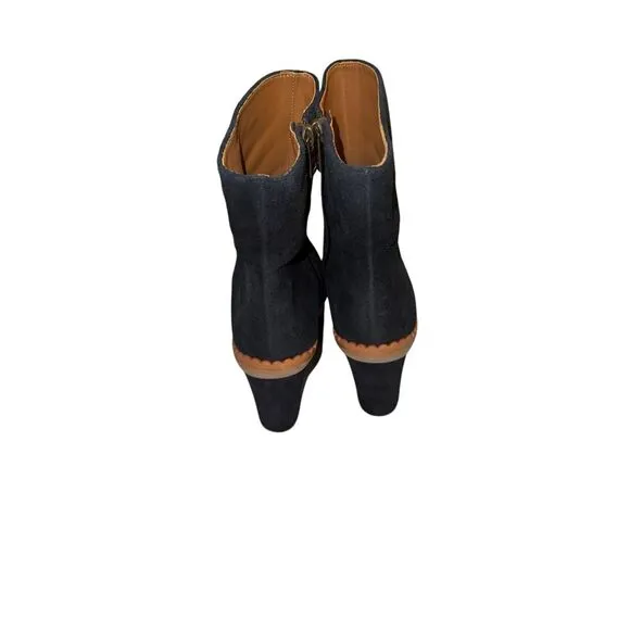 See by Chloe size US 10 (40) black block heel boots - EUC