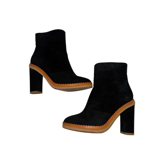 See by Chloe size US 10 (40) black block heel boots - EUC