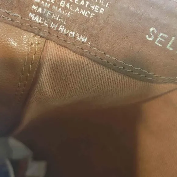 SELLA 9 Italian Tan Leather Western Riding Boots