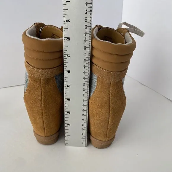 Serra Womens Boots Genuine Cow Suede Leather Brown Sz 7 Urban Chic Lugged Lexie