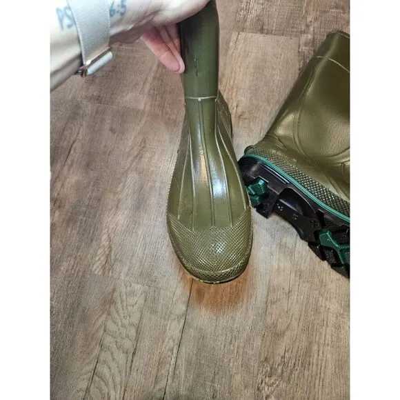 Servus by Honeywell Made in USA 16&quot; Green Rubber Soft Toe Boots Men's Size 14/15