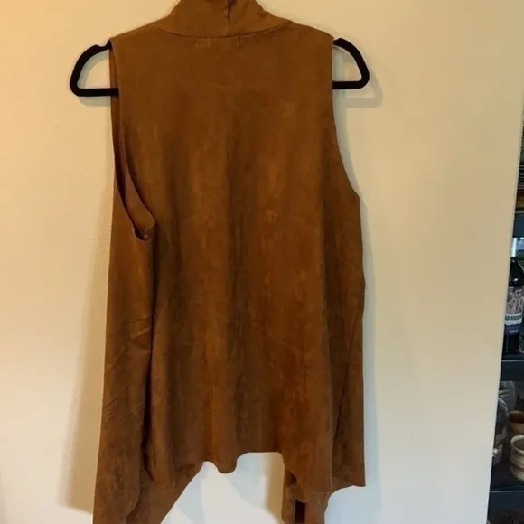 Shacket sleeveless Lagenlook Western Boho Draped Vest Beautiful 2XL Vest