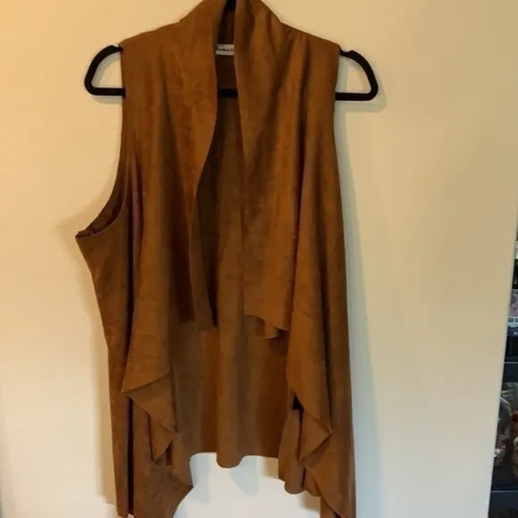 Shacket sleeveless Lagenlook Western Boho Draped Vest Beautiful 2XL Vest