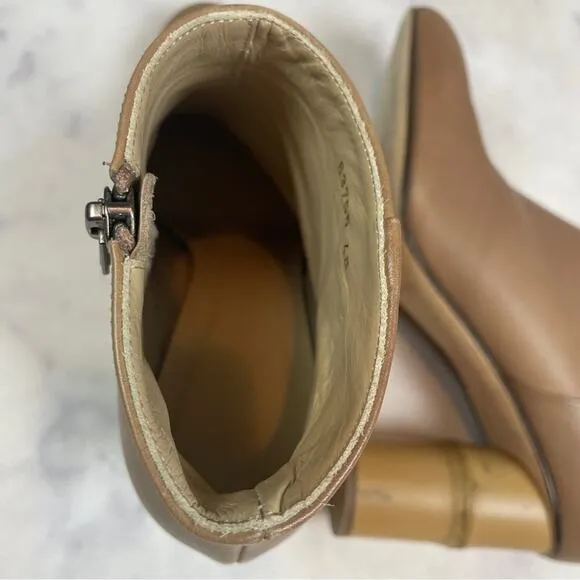 Shaina MoteIkebana Italian Leather Bamboo Heel Ankle Boots