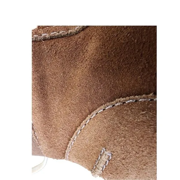 SHUTZ Fillipa Suede Leather Brown Platform Ankle Boots Size 6B Ladies Booties