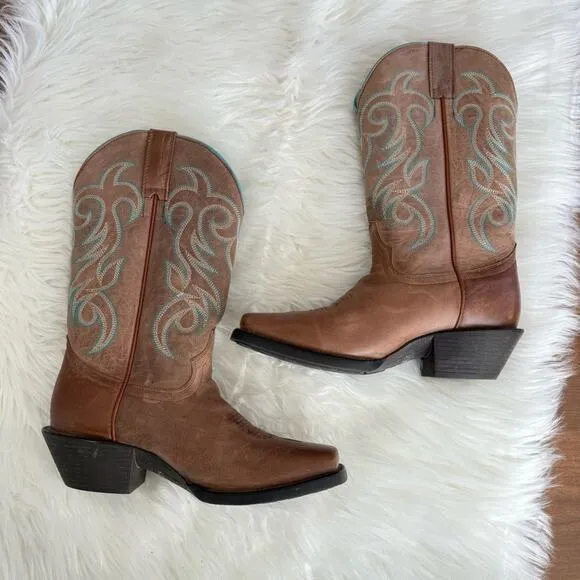 Shyanne | Women's Xero Gravity Embroidered Performance Western Boot Square Toe 9