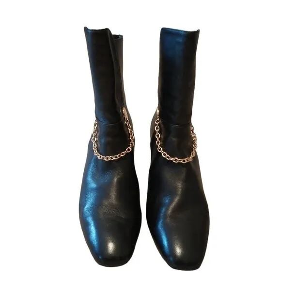 Silent D Anthropologie Chain Leather Boots
