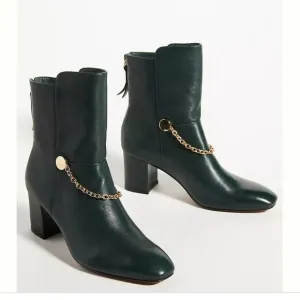 Silent D Anthropologie Chain Leather Boots