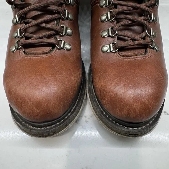 Simms Freestone Boots Mens Sz 9 Brown Leather Fly Fishing Felt Sole Wading Boots