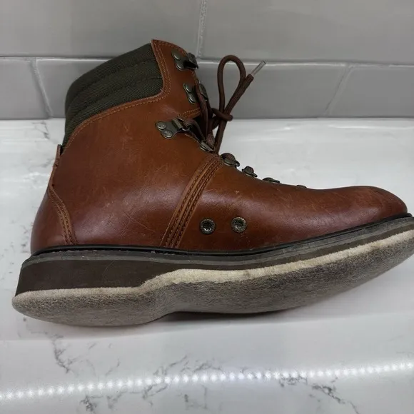 Simms Freestone Boots Mens Sz 9 Brown Leather Fly Fishing Felt Sole Wading Boots