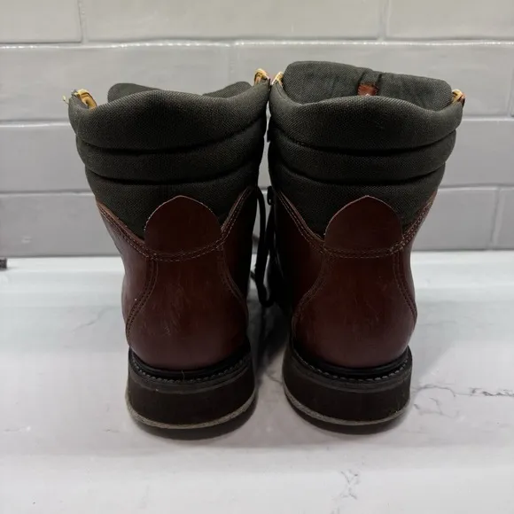 Simms Freestone Boots Mens Sz 9 Brown Leather Fly Fishing Felt Sole Wading Boots