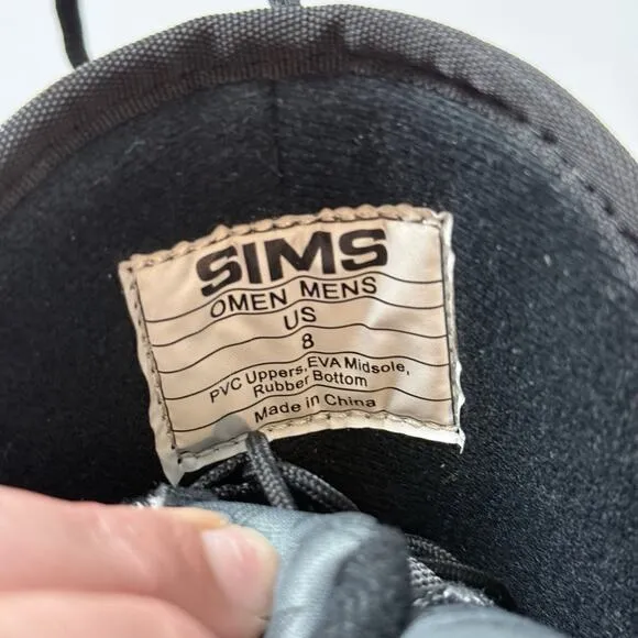 SIMS Snowboard Boots MENS Size 8 - EXCELLENT Black White Barely Used