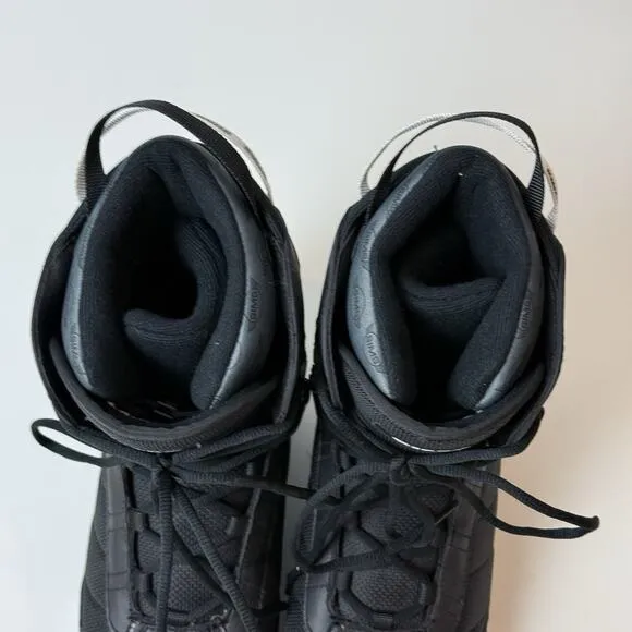 SIMS Snowboard Boots MENS Size 8 - EXCELLENT Black White Barely Used