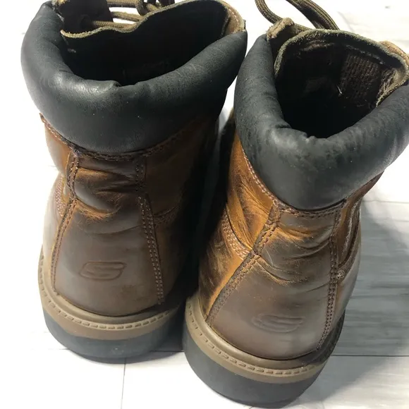 Skechers Boots Verdict Mens Size 9.5 Waterproof Boot 4442 Brown