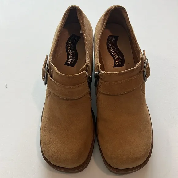 Sketchers - 9.5, “somethin’ else” block heel chunky boots