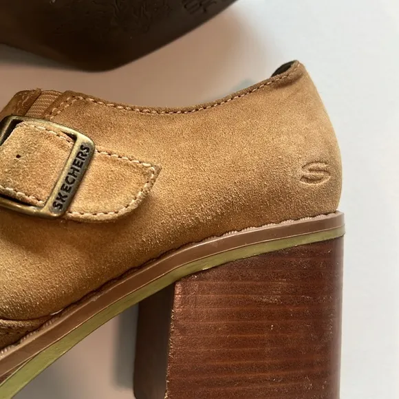 Sketchers - 9.5, “somethin’ else” block heel chunky boots