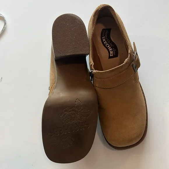 Sketchers - 9.5, “somethin’ else” block heel chunky boots