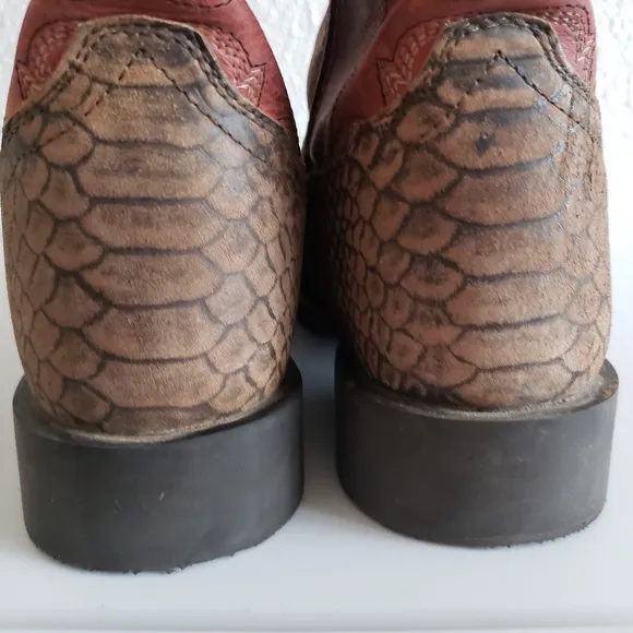 Smoky Mountains Mens Western Rodeo Farm Cowboy Square Leather Boots