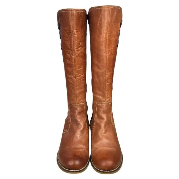 Sofft Women’s Jade Brown Leather Tall Riding Boot Size US 10