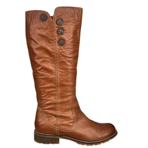 Sofft Women’s Jade Brown Leather Tall Riding Boot Size US 10