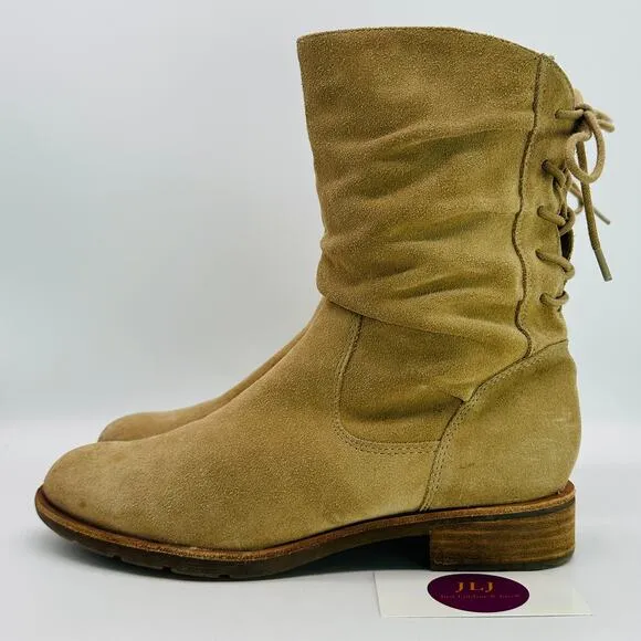 Sofft Women's Sharnell Low Brown Waterproof Suede Boots SF0034192 Size 10