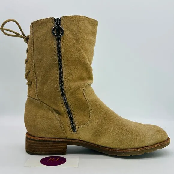 Sofft Women's Sharnell Low Brown Waterproof Suede Boots SF0034192 Size 10