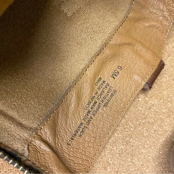 Soft Womens Astoria Back Zip Burnish Leather Western Riding Boots Size 6.5