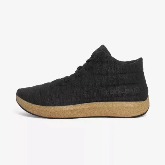 SOLE x United By Blue Jasper Chukka Boots Wool, Bison, Cork Men's Size 11 Black