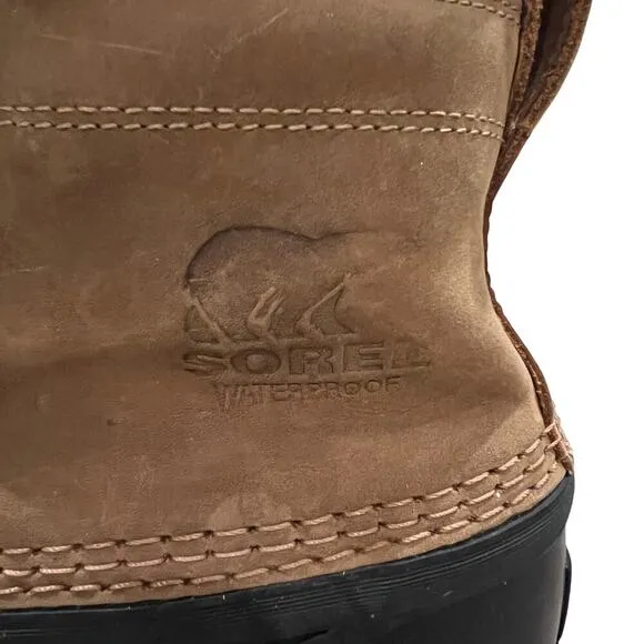 Sorel 2575-224 Cheyanne II Mens Winter Boots Chipmunk Brown Black US 9.5 UK 42.5