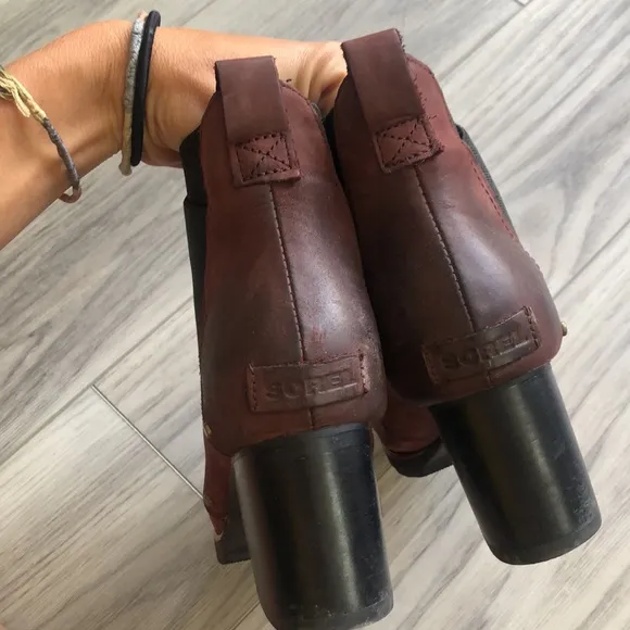 Sorel Addington Chunky Heel Booties