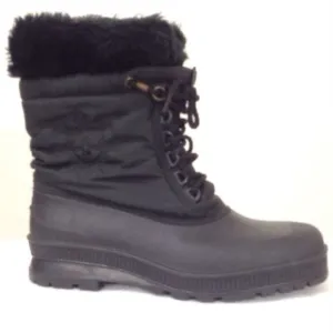 Sorel Black Insulated Waterproof Lace-Up Boots Size 9
