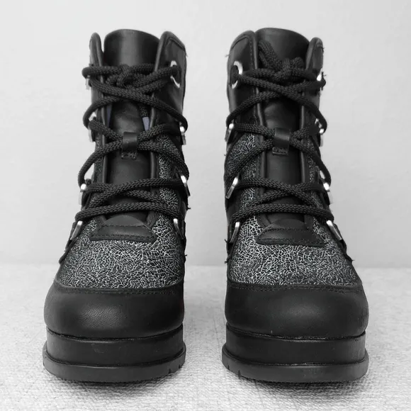 SOREL Blake Shatter Lace-Up Heeled Ankle Boots US 8.5