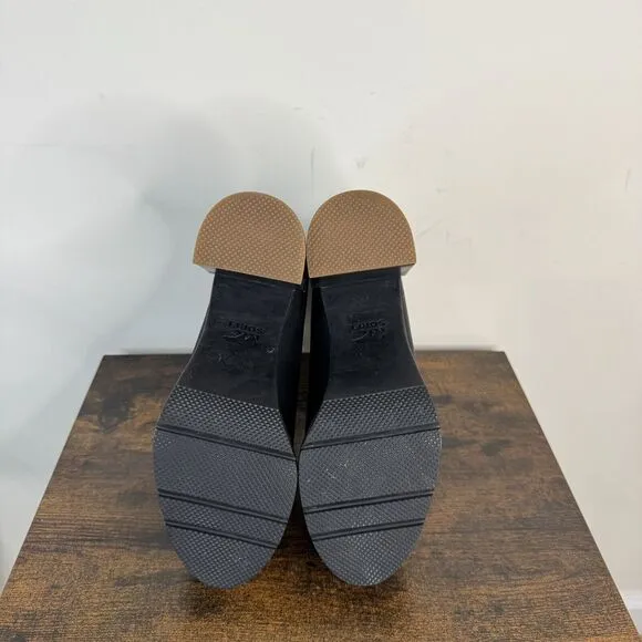 SOREL Blake Waterproof Chelsea Boots Size 6.5 Black Block Heel EUC