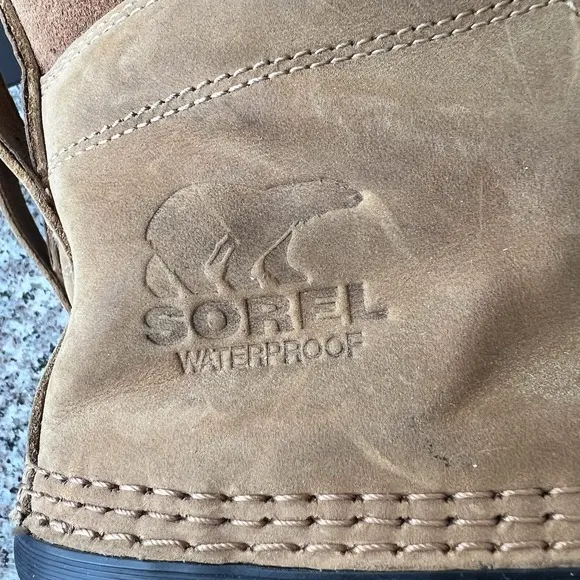 Sorel Boots NM2575 Cheyanne II Men's Size 10.5 Lace Up Duck Rain Winter Leather