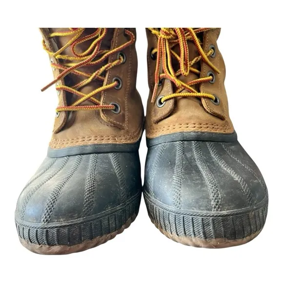 Sorel Boots NM2575 Cheyanne II Men's Size 10.5 Lace Up Duck Rain Winter Leather