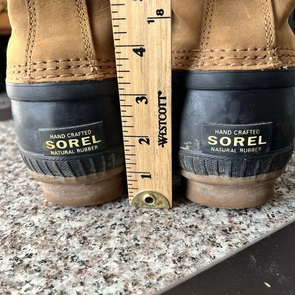 Sorel Boots NM2575 Cheyanne II Men's Size 10.5 Lace Up Duck Rain Winter Leather