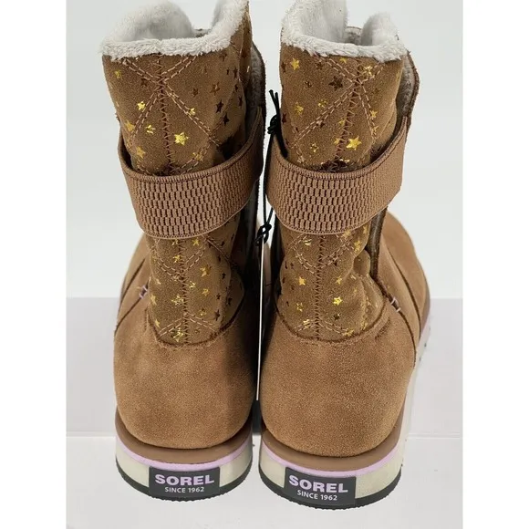 Sorel Boots Winter Women's Size 6 Brown Tan Stars Waterproof Brand New