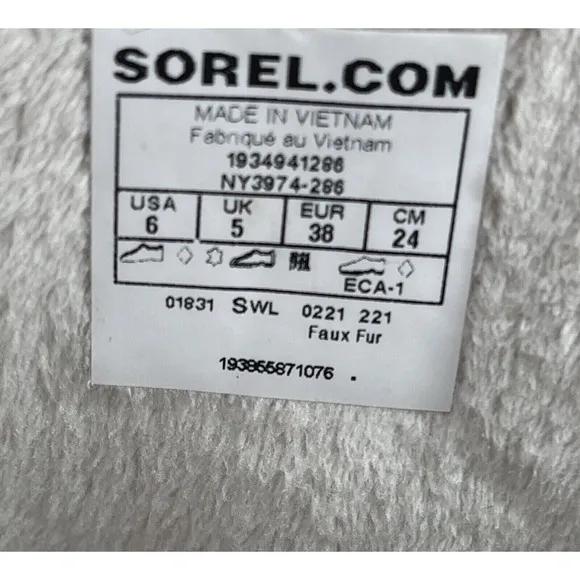 Sorel Boots Winter Women's Size 6 Brown Tan Stars Waterproof Brand New