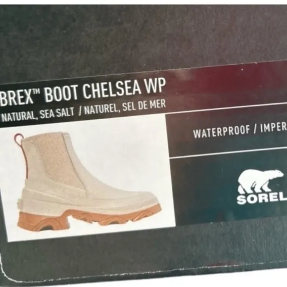 Sorel Brex Chelsea Boots Waterproof Genuine Leather new in box size 11