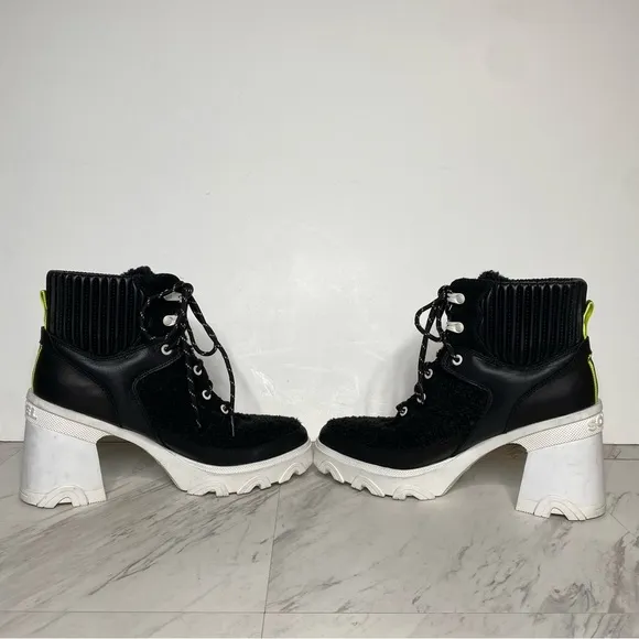 Sorel Brex Cozy Lace Up Heeled Boot 10 1/2