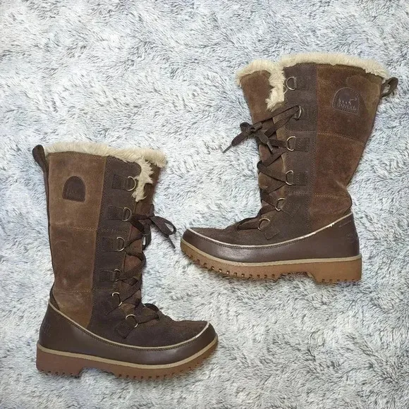 Sorel Brown Boots Tivoli High Snow Winter II Waterproof Size 7