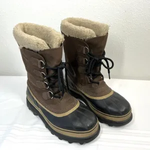 Sorel Caribou Boots Mens Size 9 Waterproof with Liner