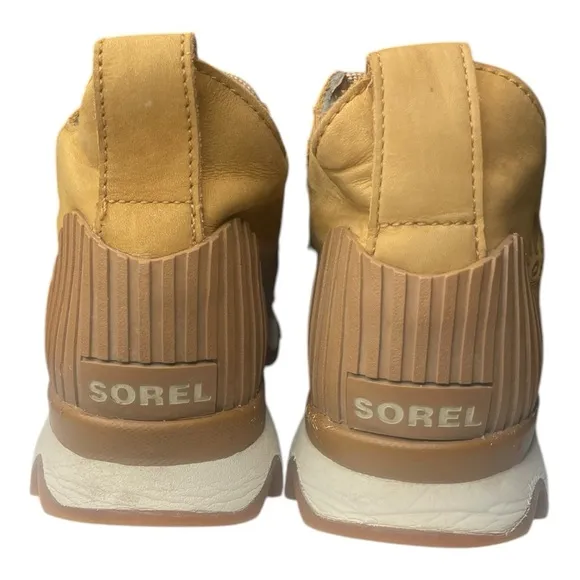 Sorel Caribou Leather Boot women’s Tan and Gray Lace-Up hiking Boots 6