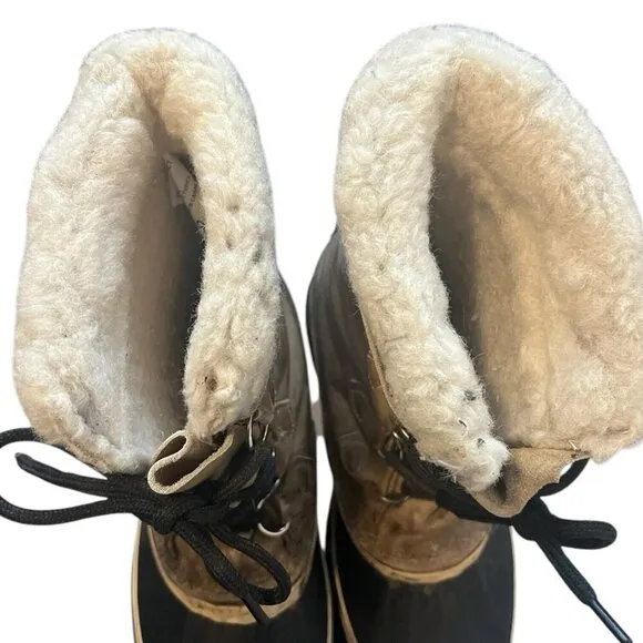 Sorel Caribou Men's Boots Wool Insulated Size 8 Kaufman Made in Canada