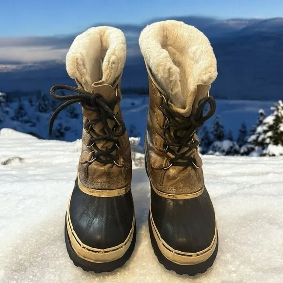 Sorel Caribou Men's Boots Wool Insulated Size 8 Kaufman Made in Canada